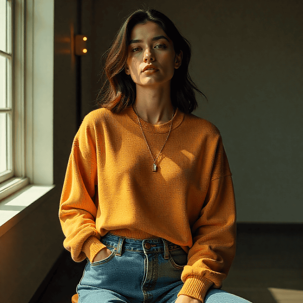 Casual luxury weekend outfit